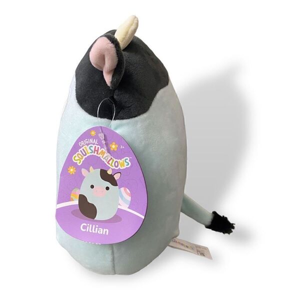 Squishmallows KellyToy 8" Plush Cillian the Cow Soft Plush Toy Animal Brand New - Picture 3 of 6